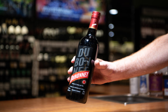 Dubonnet, a French liqueur and crucial ingredient in the Queen’s favourite cocktail.