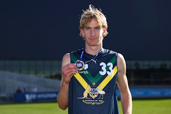 Xavier Ladbrook was best on ground in the AFL national academy match.