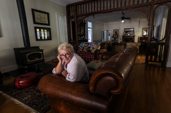 Christine Ogilvie in her Upper Plenty home’s living room. 