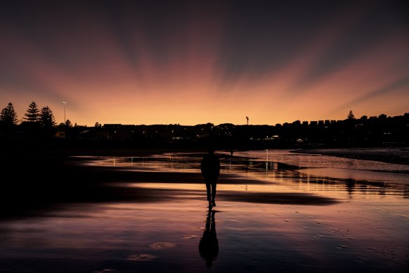 Bondi residents awoke to another spectacular sunrise in Bondi on Thursday.