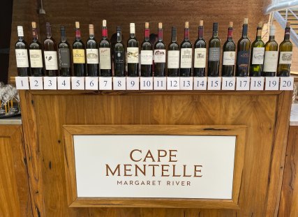The class of 2018: 20 cabernets chosen for the 2021 Cape Mentelle tasting.