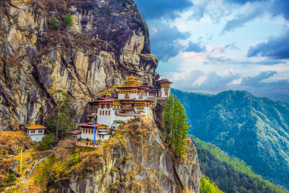 Tiger’s Nest monastery, Bhutan. A daily traveller fee proved too successful.