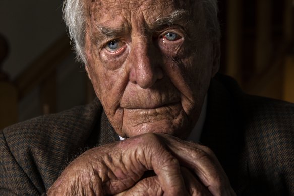 Brian Barry, 100, served in New Guinea.