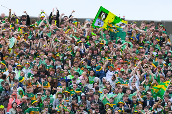 Kerry supporters before the start of hte match.