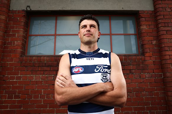 Rowan Marshall in the Cats’ famous hoops.