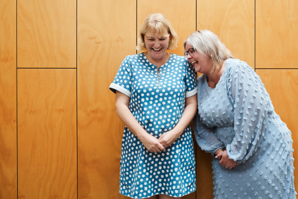 Mandy Hose (left) and Kate Jones: "There aren’t many people you can connect so many dots with, then discover they’re also a great person."