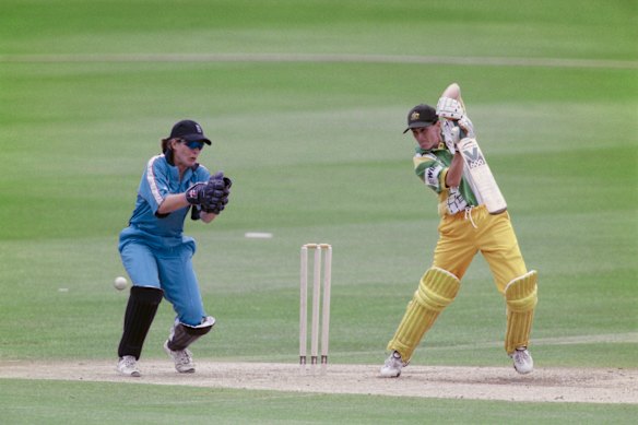Clark at Lord's in 1998 as the Australians swept the series against England.