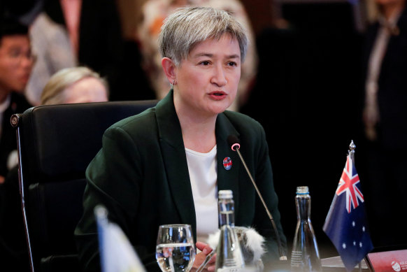Penny Wong addressed the ASEAN-Australia foreign ministers’ forum in Jakarta on Thursday.