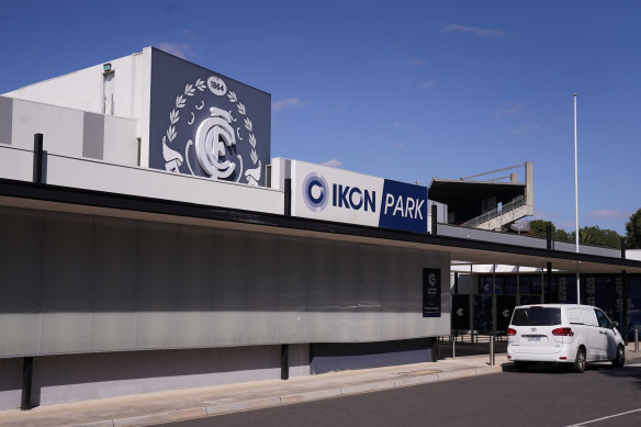 Carlton's home ground was closed for business on Thursday.