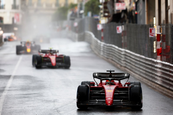 The Monaco Grand Prix was marred by rain.