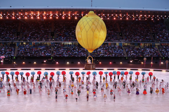 Dancers perform during the Opening Ceremony of the Birmingham 2022 Commonwealth Games at Alexander Stadium.