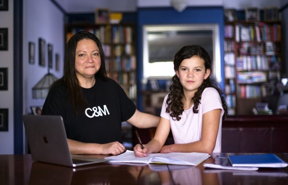 Rebecca Barrett booked in her 12-year-old daughter Edie for her first dose of Pfizer on Monday, which is the first day children aged 12 to 15 are eligible. 