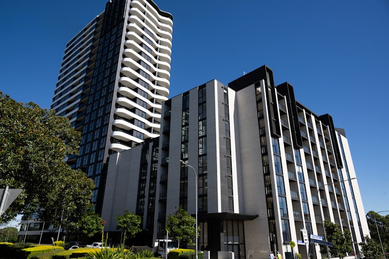 A build-to-rent apartment building in Westmead is aimed at long-term tenants.