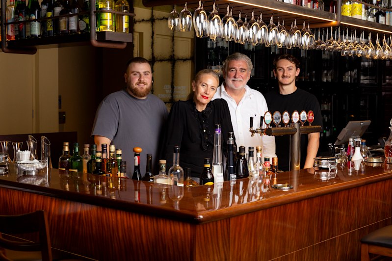 The Gallagher family; Jack, Angela, Patrick and Austin at their venue, Jacksons on George, one of five pubs the family owns.