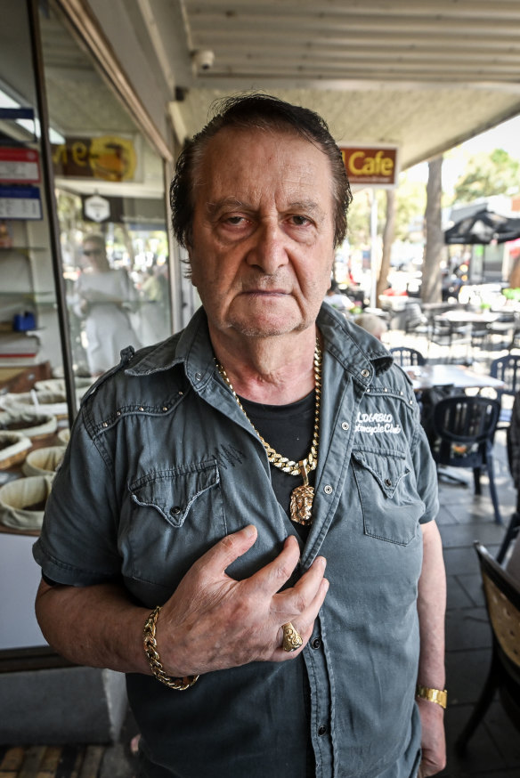 Tony Caruso, 62: drinks coffee with his mates and solves the world’s problems. 