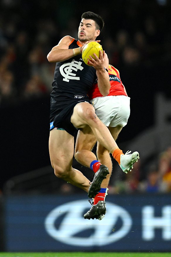 Matthew Kennedy marks after going on.