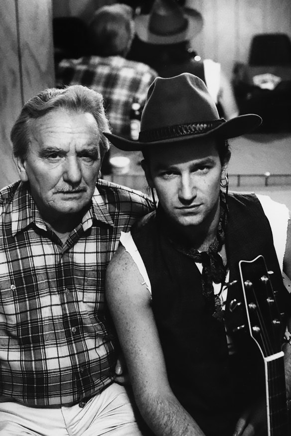 Bono with his father, Bob.