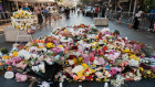 The growing pile of flowers in Bondi Junction.