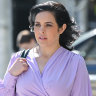 Moira Deeming arriving at court on Thursday.