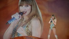 Taylor Swift performs during her Eras Tour at Accor Stadium.