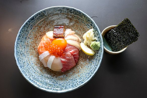 Sachi’s $75 premium bowl includes salmon roe.