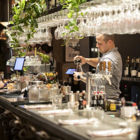 The bar.