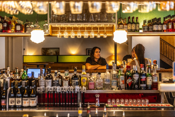 The newly reopened Punters Club i Fitzroy.