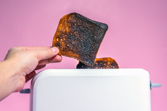 Acrylamide occurs in scorched food, and is not naturally present in what we eat.