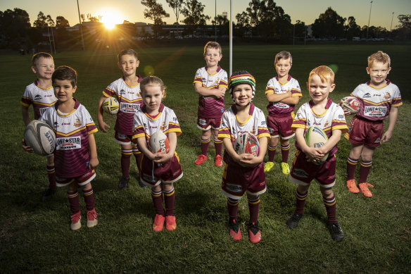 The Glenmore Park Brumbies under 6 team.