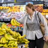 Prices for fruit and vegetables increased by 2.3 per cent last month.
