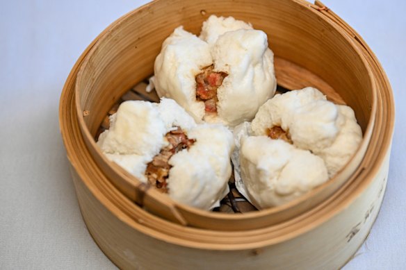 Barbecue pork buns at Golden Dragon Palace in Templestowe.
