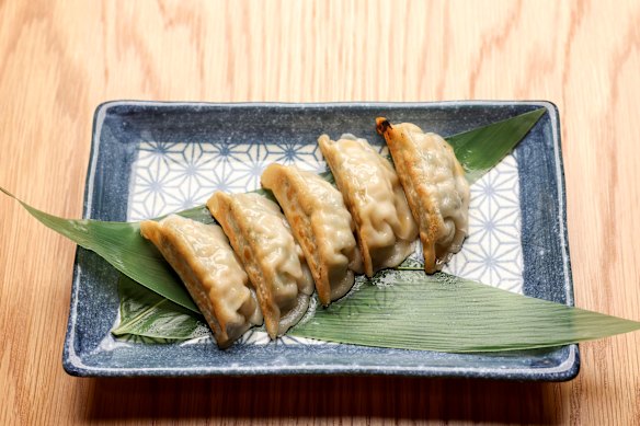 Gyoza are among the dishes under $10.