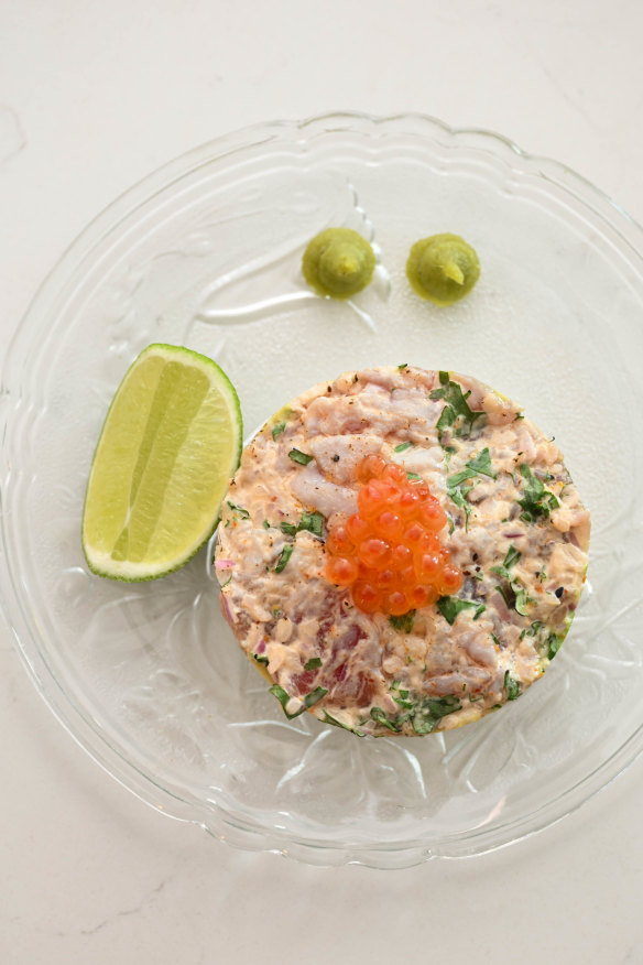 Tuna tartare.
