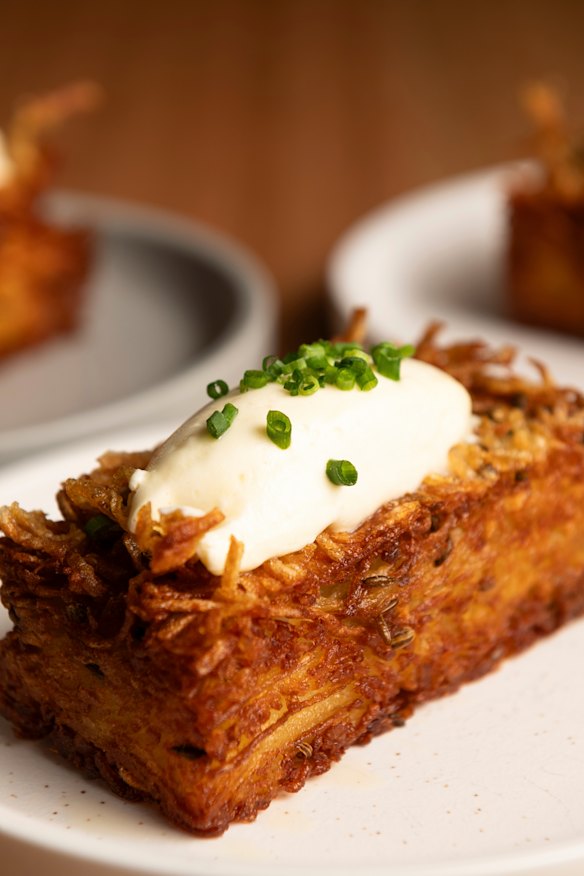 Potato rosti.