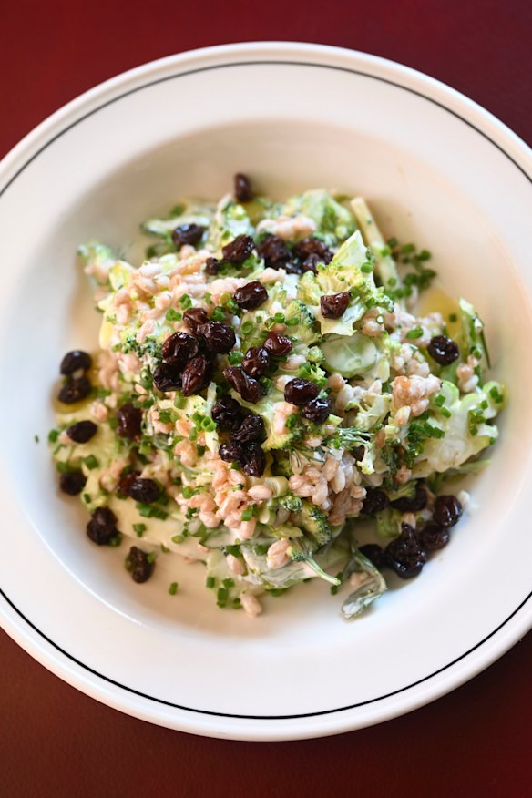 Broccoli and farro salad.