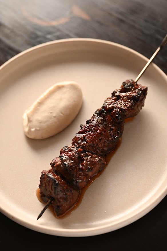 Kangaroo skewer.