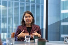 Gladys Berejiklian, Optus managing director for enterprise and business, at the Financial Review roundtable last month.