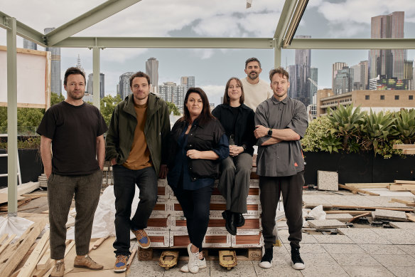 Karen Martini (centre) is also involved with the reboot of Johnny’s Green Room bar above King and Godfree in Carlton.