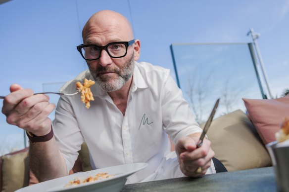 Head chef Alessandro Pavoni at a’Mare Cucinetta, the cheaper alternative to the hatted restaurant.