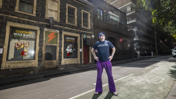 James Young, owner of iconic Melbourne live music venue Cherry Bar which is two doors down from the Parkade car park which was sold by City of Melbourne for $55 million this week.