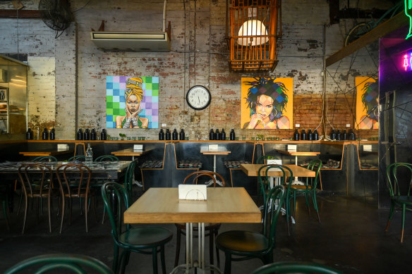 The pop-up restaurant takes over Glass Merchants, a huge kid-friendly space with tables and booths.