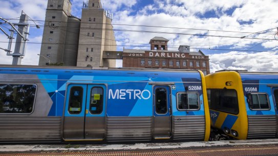 The John Darling and Son flour mills next to Albion station in Sunshine.