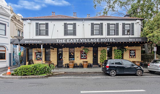 The East Village pub in Darling Street, Balmain.
