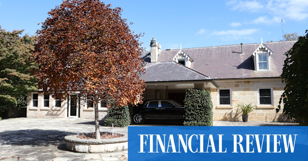afr.com - Bonnie Campbell - Late TV king Reg Grundy's Southern Highlands estate on offer for $36m