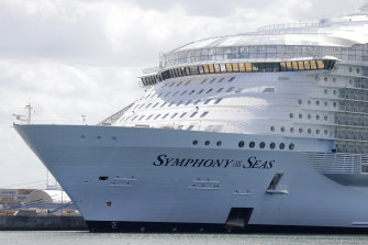 Nearly 50 passengers on the Symphony of the Seas tested positive for COVID-19.