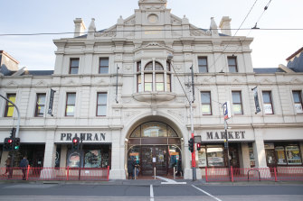 Melbourne’s Prahran Market closed for a deep clean on Thursday. 