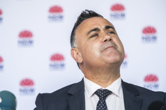 Nationals leader John Barilaro has called for action over the state of regional NSW hospitals. 