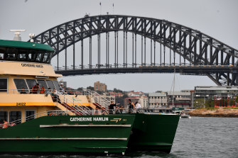 The Catherine Hamlin was the first Emerald-class ferry to enter service in 2017.