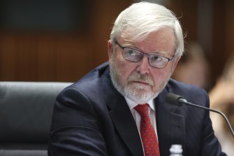 Kevin Rudd has accused Australia’s iron ore miners of greed and of a “giant rip-off of the Australian people.”