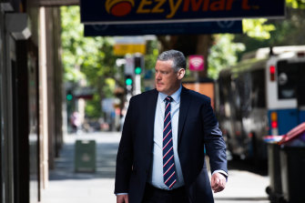 Paul Doorn arrives at the ICAC on Tuesday.